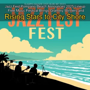 Read more about the article Jazz Fest Pompano Beach Announces 2025 Lineup : Free Music Festival Brings Grammy Winners and Rising Stars to City Shore