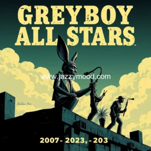 Artistic representation for Greyboy allstars' final single release: upcoming album boxes 2007-2023 available november 22nd, 2023!