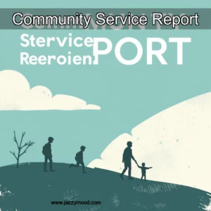 Artistic representation for Community Service Report