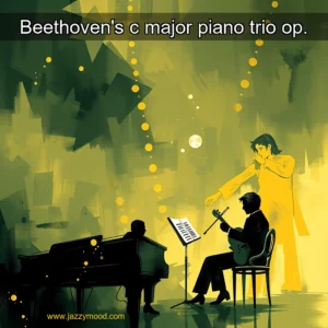 Artistic representation for Beethoven's c major piano trio op.