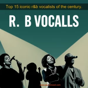 Artistic representation for Top 15 iconic r&b vocalists of the century.