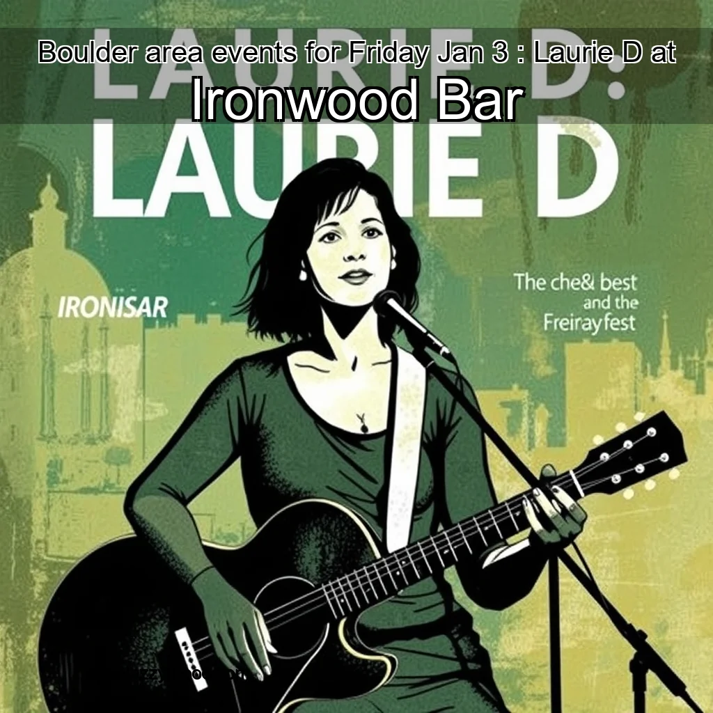 You are currently viewing Boulder  area events for Friday  Jan  3 : Laurie D at Ironwood Bar