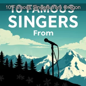 Artistic representation for 10 Famous Singers from Oregon