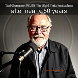 Artistic representation for Ted Grossman WLRN The Night Train host retires after nearly 50 years