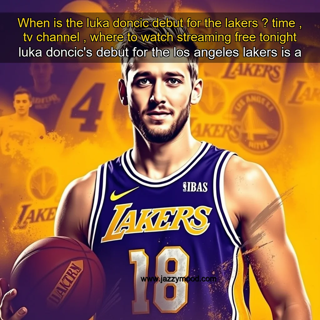 Read more about the article When is the luka doncic debut for the lakers ? time , tv channel , where to watch streaming free tonight luka doncic’s debut for the los angeles lakers is a highly anticipated event. fans and basketball enthusiasts alike are eager to see how the young prodigy will perform in his first game with the team.