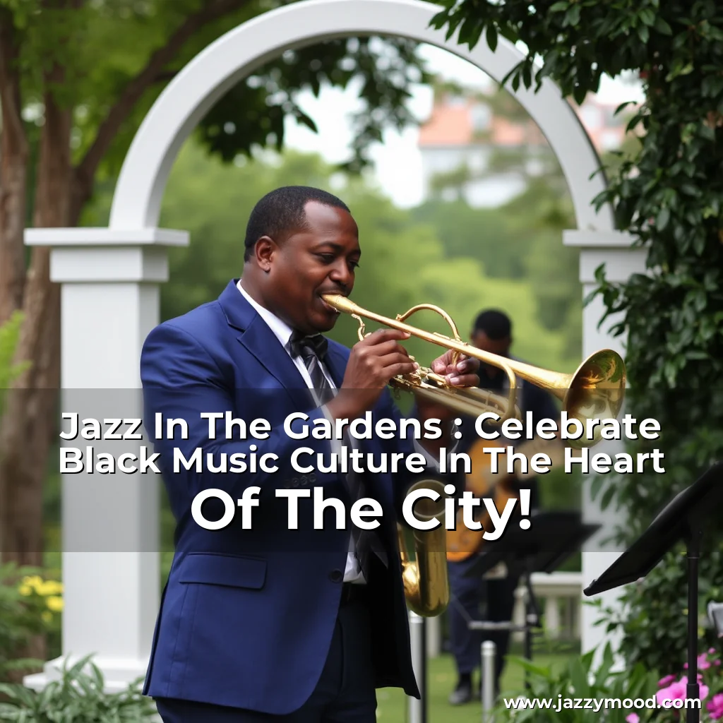 Read more about the article Jazz In The Gardens : Celebrate Black Music Culture In The Heart Of The City!
